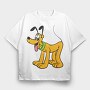 Cartoon Retro Pluto 4, Tricou Oversize Barbati (Unisex)