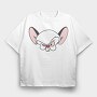 Cartoon Retro Pinky and Cerebro 2, Tricou Oversize Barbati (Unisex)