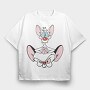 Cartoon Retro Pinky and Cerebro 1, Tricou Oversize Barbati (Unisex)