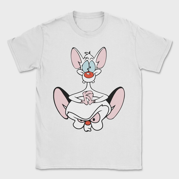 Cartoon Retro Pinky and Cerebro 1, Tricou Barbati (Unisex)