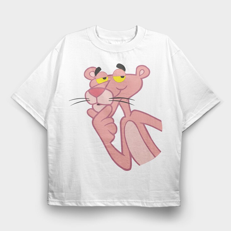Cartoon Retro Pink Panter 5, Tricou Oversize Barbati (Unisex)