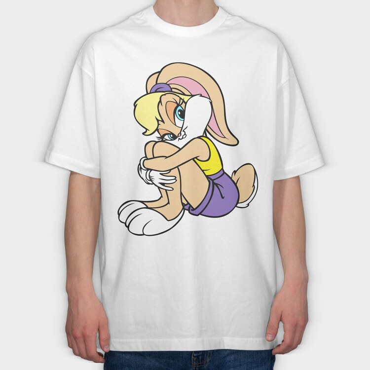 Cartoon Retro Looney Tunes Tiny 1, Tricou Oversize Barbati (Unisex)