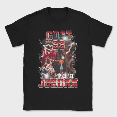 Michael Jordan Bulls Neon Glow, Tricou Barbati (Unisex)