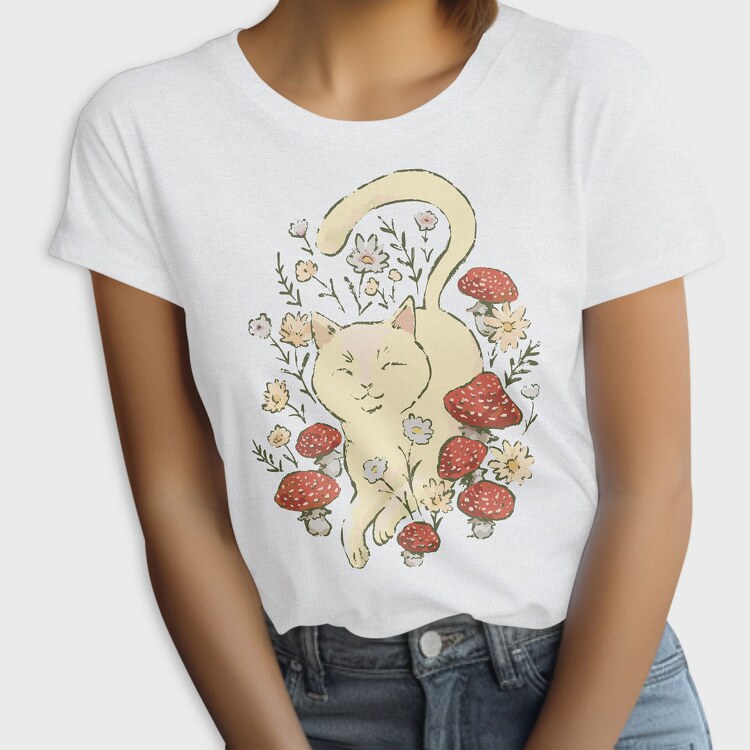 Cat Cottagecore, Tricou Femei