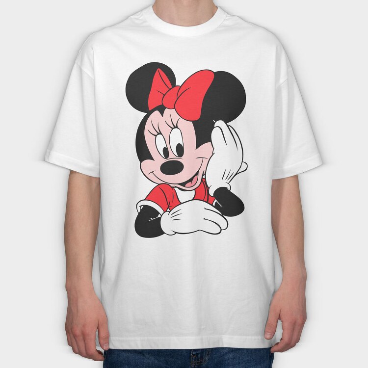 Cartoon Retro Minnie 6, Tricou Oversize Barbati (Unisex)