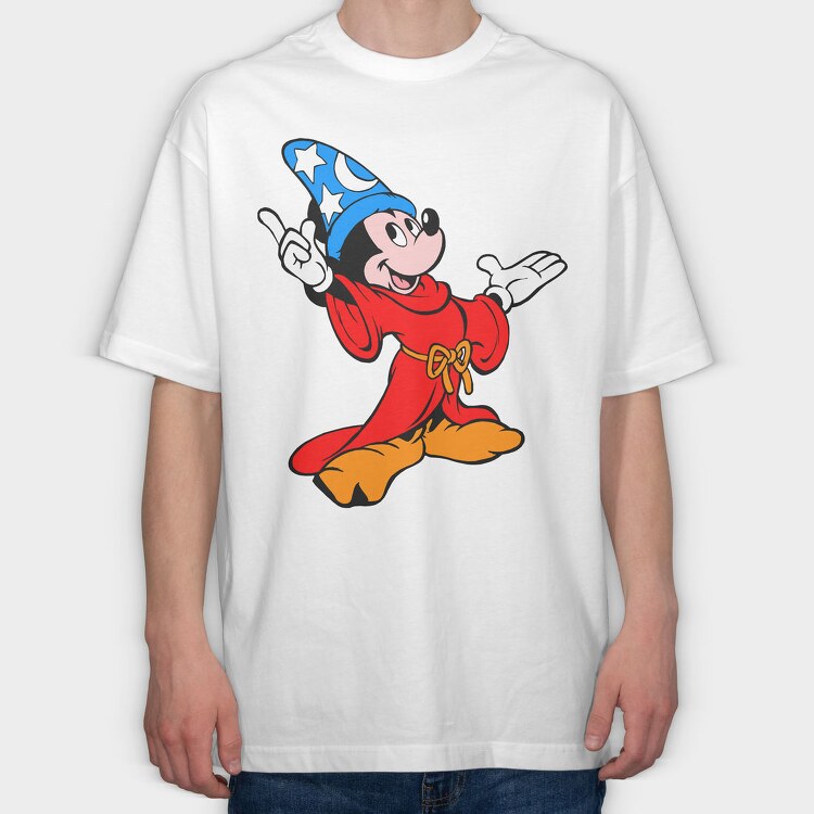 Cartoon Retro Mickey Mouse 5, Tricou Oversize Barbati (Unisex)