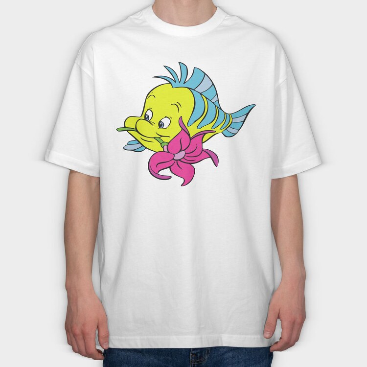 Cartoon Retro La Sirenta 5, Tricou Oversize Barbati (Unisex)