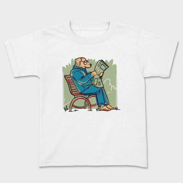 Newspaper Dog Read News, Tricou Copii