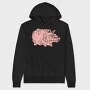 Piggy Party, Hanorac Oversize Barbati (Unisex)