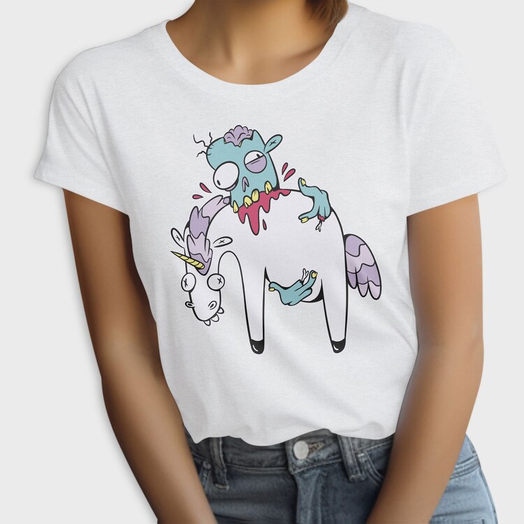 Zombie Eating Unicorn, Tricou Femei