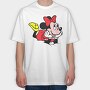 Cartoon Retro Minnie 4, Tricou Oversize Barbati (Unisex)