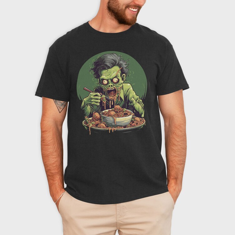 Zombie Eating, Tricou Barbati (Unisex)
