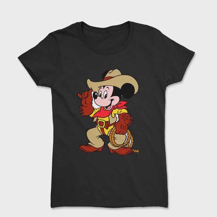 Cartoon Retro Mickey Mouse 4, Tricou Femei
