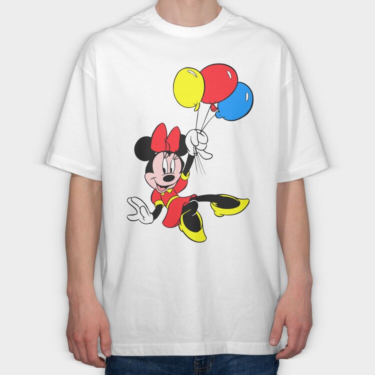 Cartoon Retro Minnie 3, Tricou Oversize Barbati (Unisex)