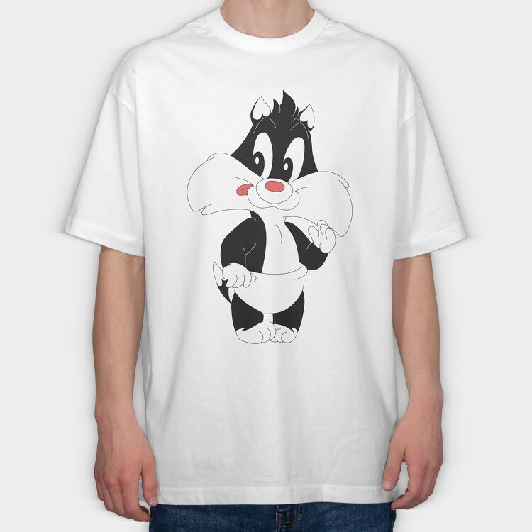 Cartoon Retro Looney Tunes Tiny 3, Tricou Oversize Barbati (Unisex)