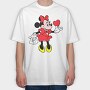 Cartoon Retro Minnie 2, Tricou Oversize Barbati (Unisex)