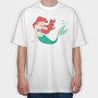 Cartoon Retro La Sirenta 2, Tricou Oversize Barbati (Unisex)