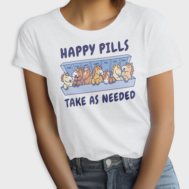 Happy Pills Horses, Tricou Femei