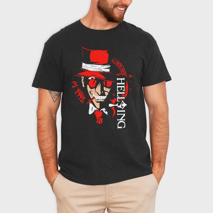 Hellsing Alucard, Tricou Barbati (Unisex)