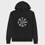 Vegvisir Compass To Valhalla, Hanorac Oversize Barbati (Unisex)