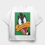 Cartoon Retro Pato Lucas 1, Tricou Oversize Barbati (Unisex)