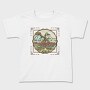 Vintage Painting Dragon Tote, Tricou Copii
