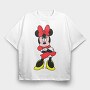 Cartoon Retro Minnie 5, Tricou Oversize Barbati (Unisex)