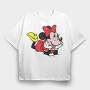 Cartoon Retro Minnie 4, Tricou Oversize Barbati (Unisex)