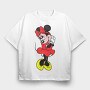 Cartoon Retro Minnie 1, Tricou Oversize Barbati (Unisex)