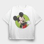 Cartoon Retro Mickey Mouse 2, Tricou Oversize Barbati (Unisex)