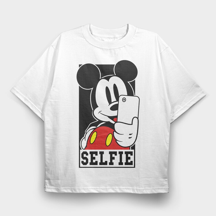 Cartoon Retro Mickey Mouse 1, Tricou Oversize Barbati (Unisex)