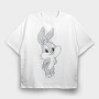 Cartoon Retro Looney Tunes Tiny 6, Tricou Oversize Barbati (Unisex)