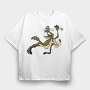 Cartoon Retro Looney Tunes 4, Tricou Oversize Barbati (Unisex)
