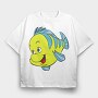 Cartoon Retro La Sirenta 6, Tricou Oversize Barbati (Unisex)