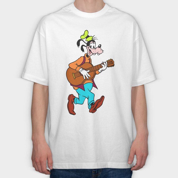 Cartoon Retro Goofy 1, Tricou Oversize Barbati (Unisex)