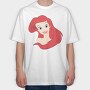 Cartoon Retro La Sirenta 1, Tricou Oversize Barbati (Unisex)