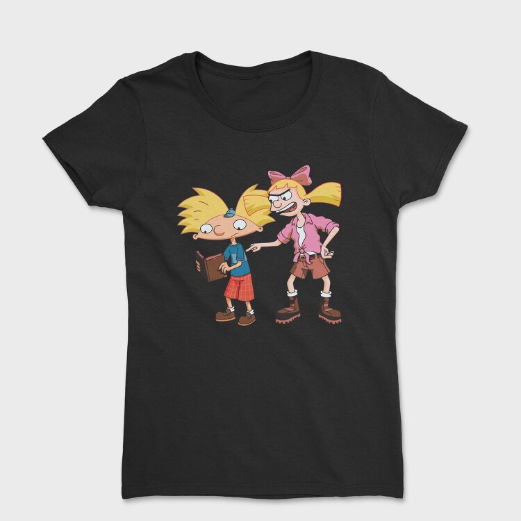 Cartoon Retro Hey Arnold 1, Tricou Femei