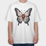 Vibrant Traditional Butterfly, Tricou Oversize Barbati (Unisex)