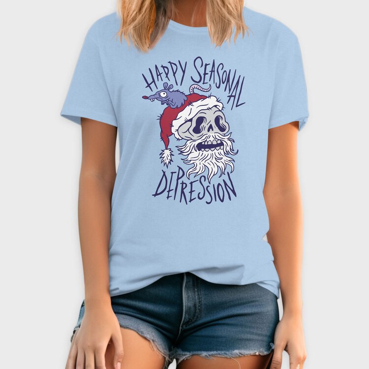 Happy Seasonal Depression, Tricou Barbati (Unisex)