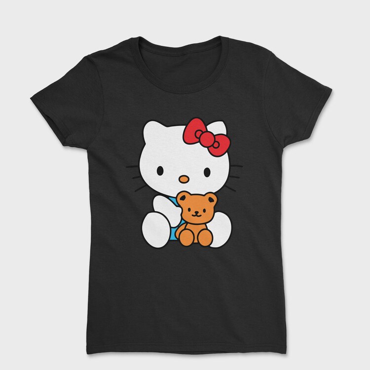 Cartoon Retro Hello Kitty 5, Tricou Femei