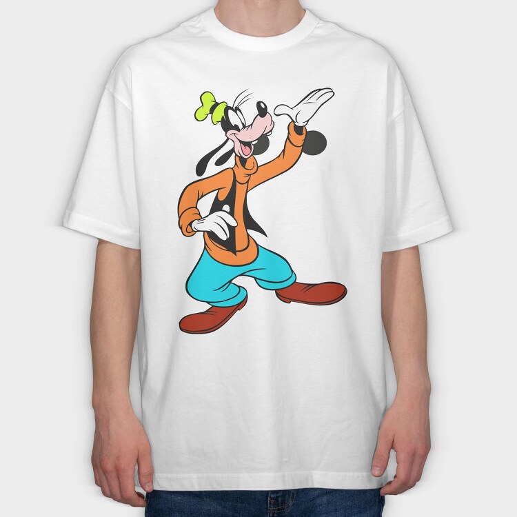 Cartoon Retro Goofy 4, Tricou Oversize Barbati (Unisex)