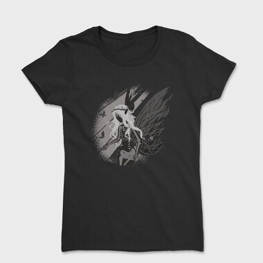 Dark Skeleton Fairy Fantasy Grunge, Tricou Femei