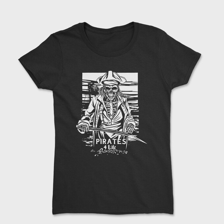 Pirate Skeleton, Tricou Femei