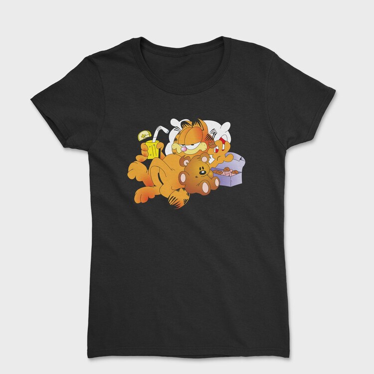 Cartoon Retro Garfield 4, Tricou Femei
