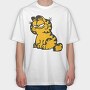 Cartoon Retro Garfield 3, Tricou Oversize Barbati (Unisex)