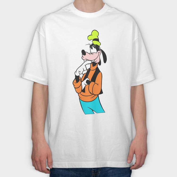 Cartoon Retro Goofy 3, Tricou Oversize Barbati (Unisex)