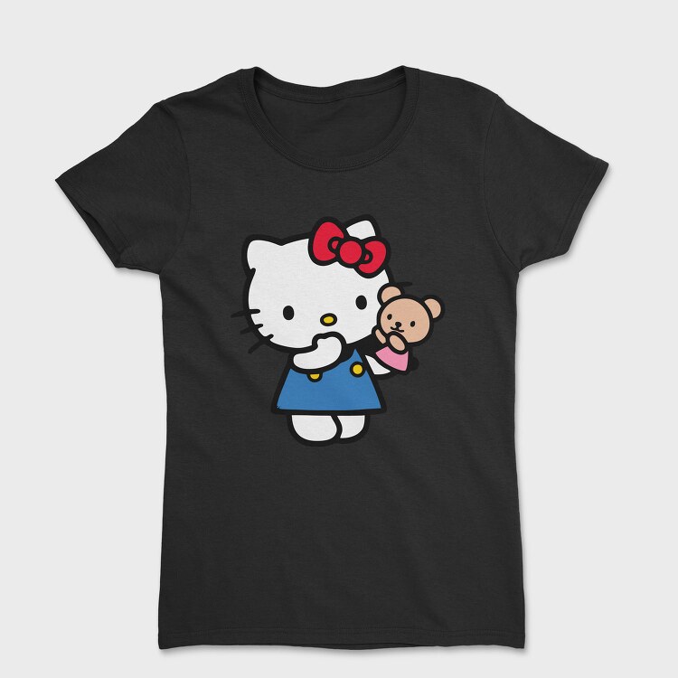 Cartoon Retro Hello Kitty 3, Tricou Femei
