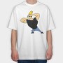 Cartoon Retro Johny Bravo 2, Tricou Oversize Barbati (Unisex)