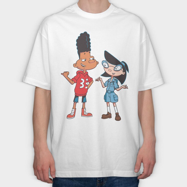 Cartoon Retro Hey Arnold 2, Tricou Oversize Barbati (Unisex)