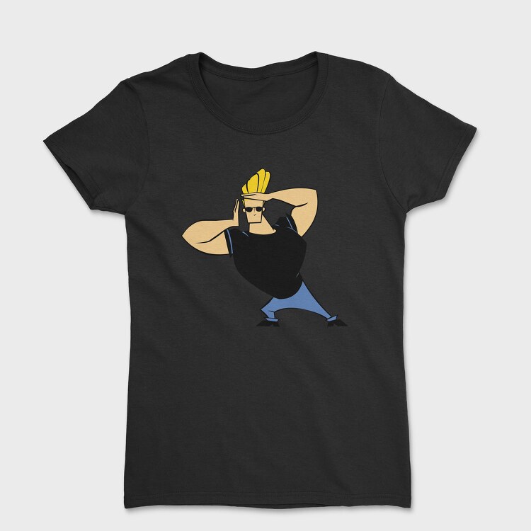 Cartoon Retro Johny Bravo 2, Tricou Femei